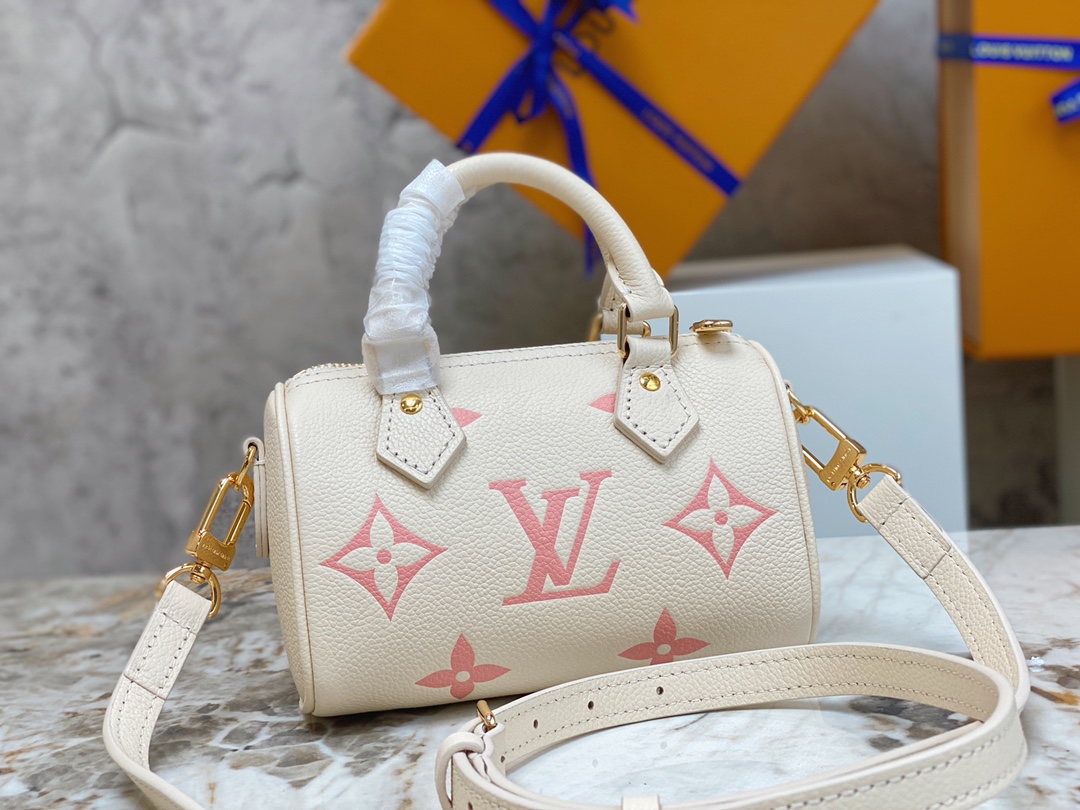 Louis Vuitton Nano Speedy Monogram Empreinte Leather Louis Vuitton Nano Speedy Monogram Empreinte Leather