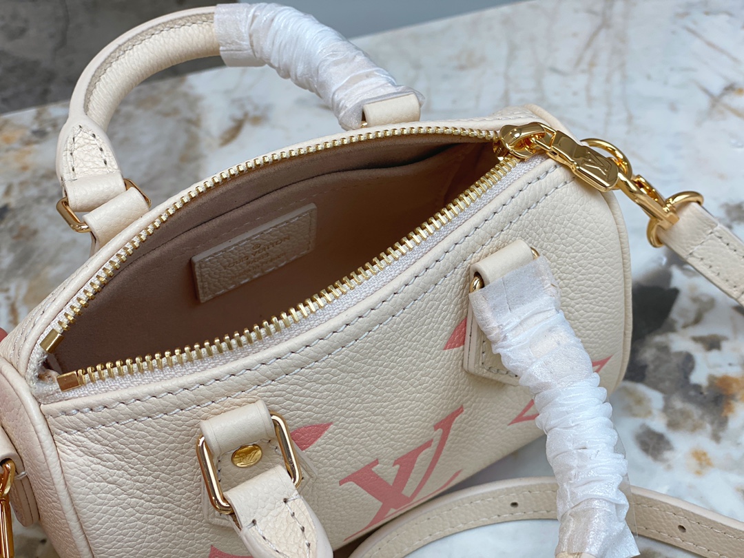 Louis Vuitton Nano Speedy Monogram Empreinte Leather