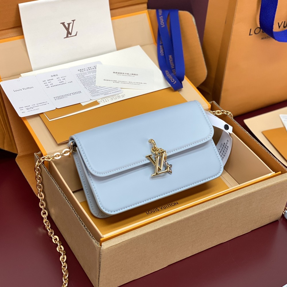 Louis Vuitton LV Bloom Leather Wallet On Chain