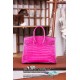 Hermès Birkin 25 Rose Shocking Matte Alligator Palladium Hardware Hermès Birkin 25 Rose Shocking Matte Alligator Palladium Hardware