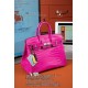 Hermès Birkin 25 Rose Shocking Matte Alligator Palladium Hardware Hermès Birkin 25 Rose Shocking Matte Alligator Palladium Hardware