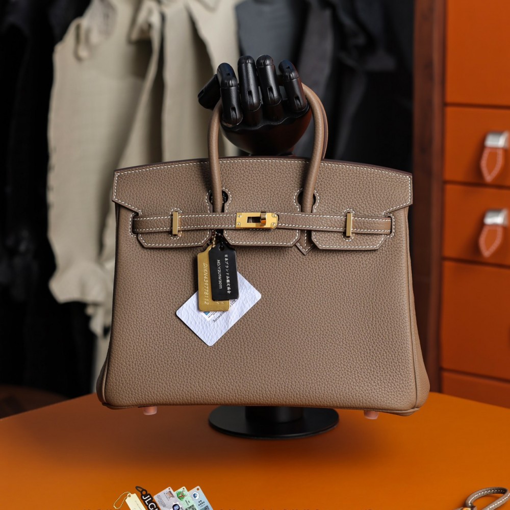 Hermès Birkin 25 Chai Togo Gold Hardware