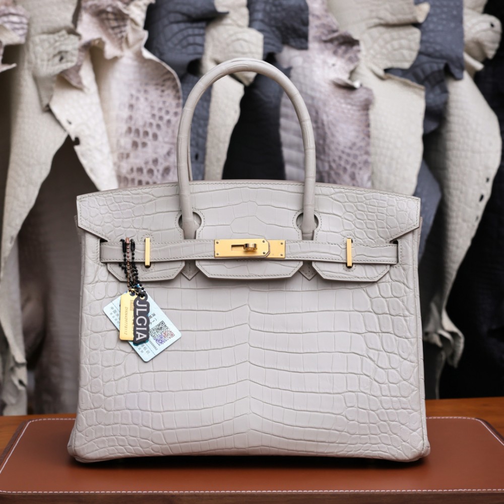 Hermès Birkin 30 White Epsom Palladium Hardware