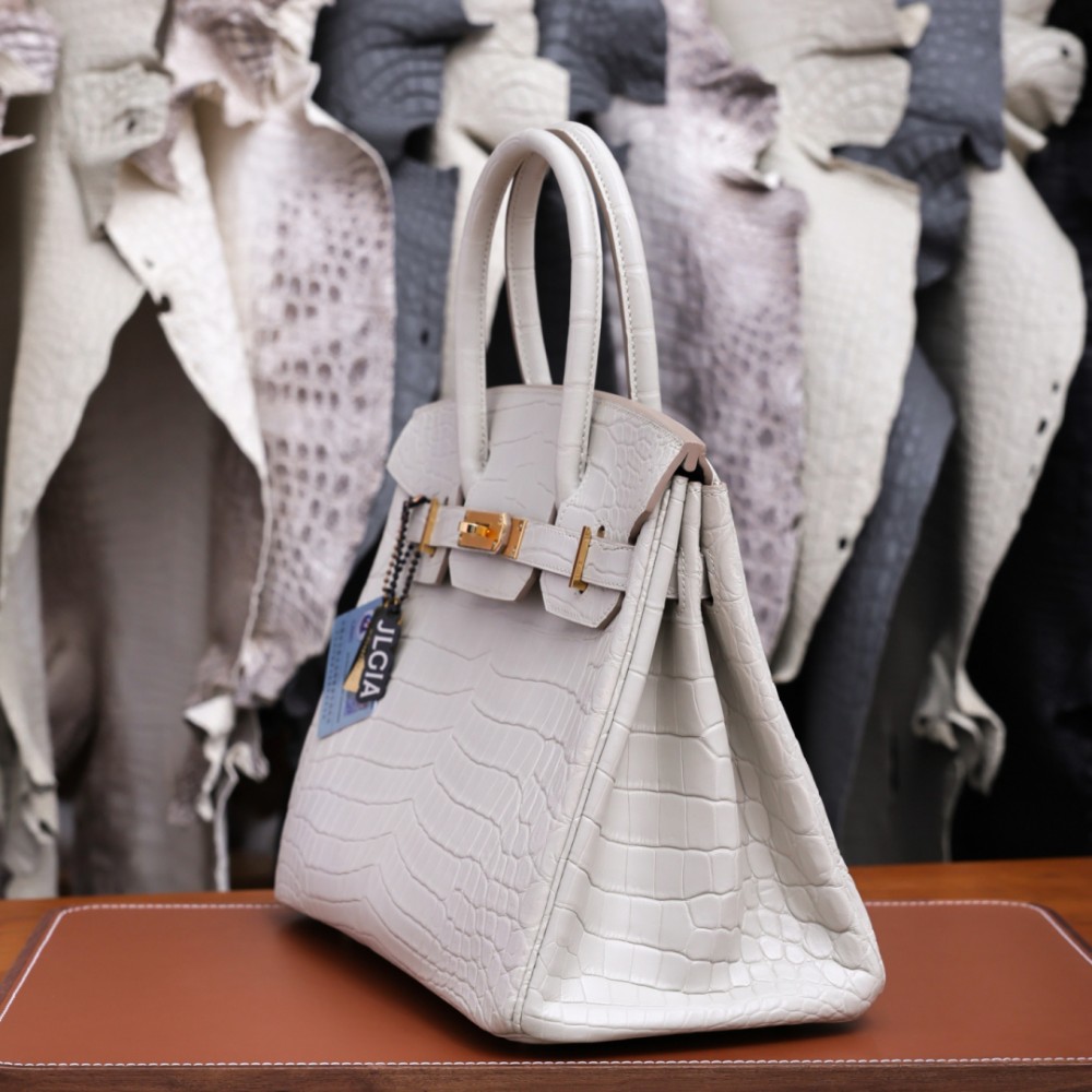 Hermès Birkin 30 White Epsom Palladium Hardware