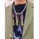 Balenciaga Silver Tone Chain Necklace