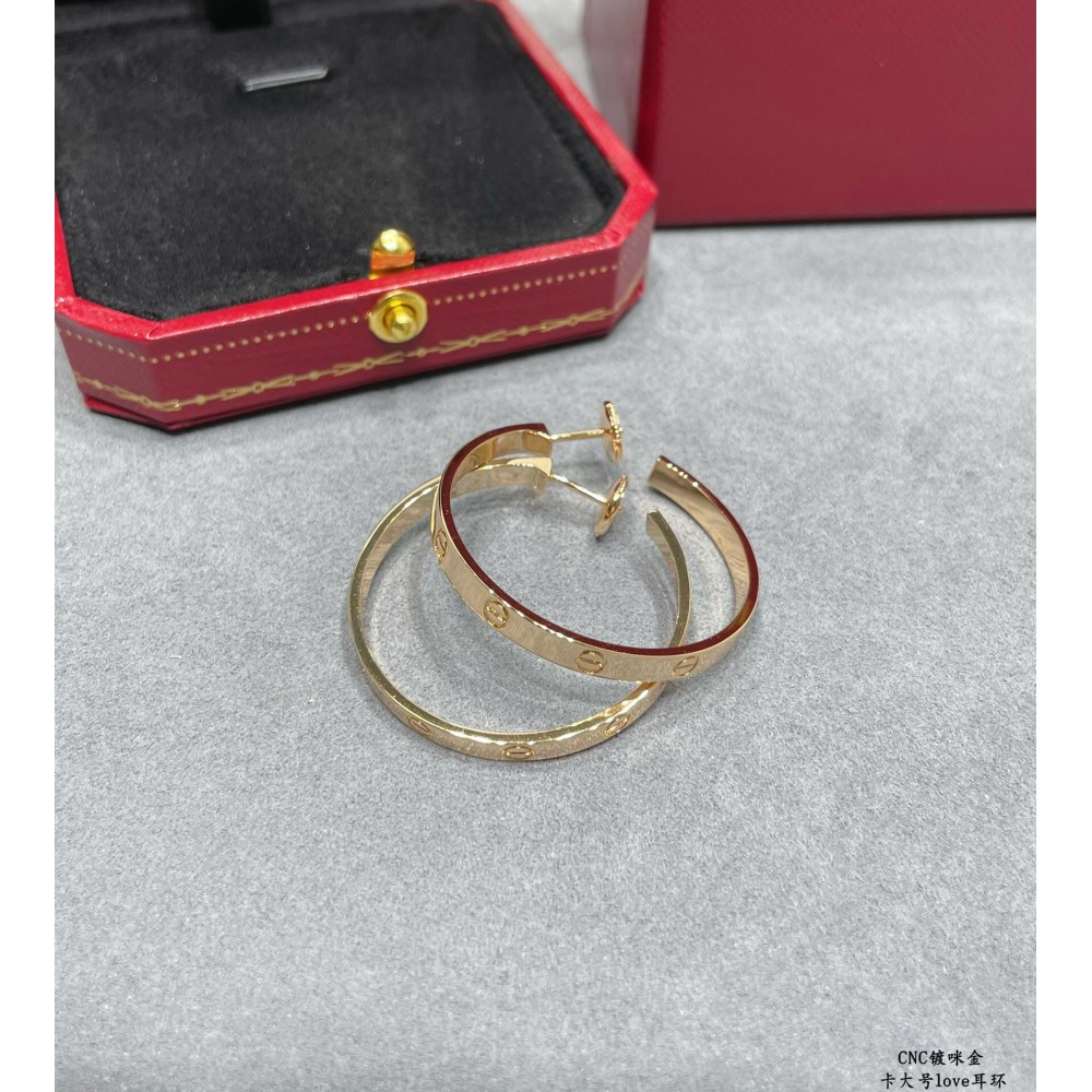 Cartier LOVE Hoop Earrings Large Model