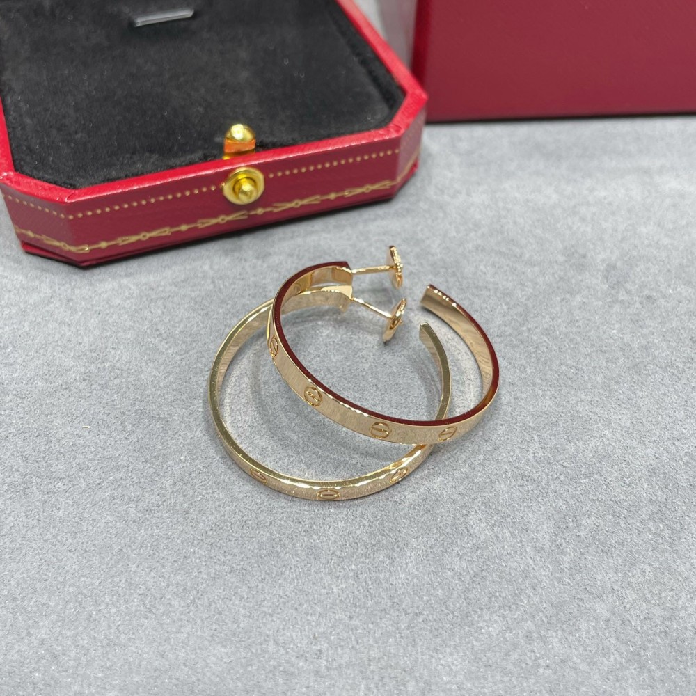 Cartier LOVE Hoop Earrings Large Model