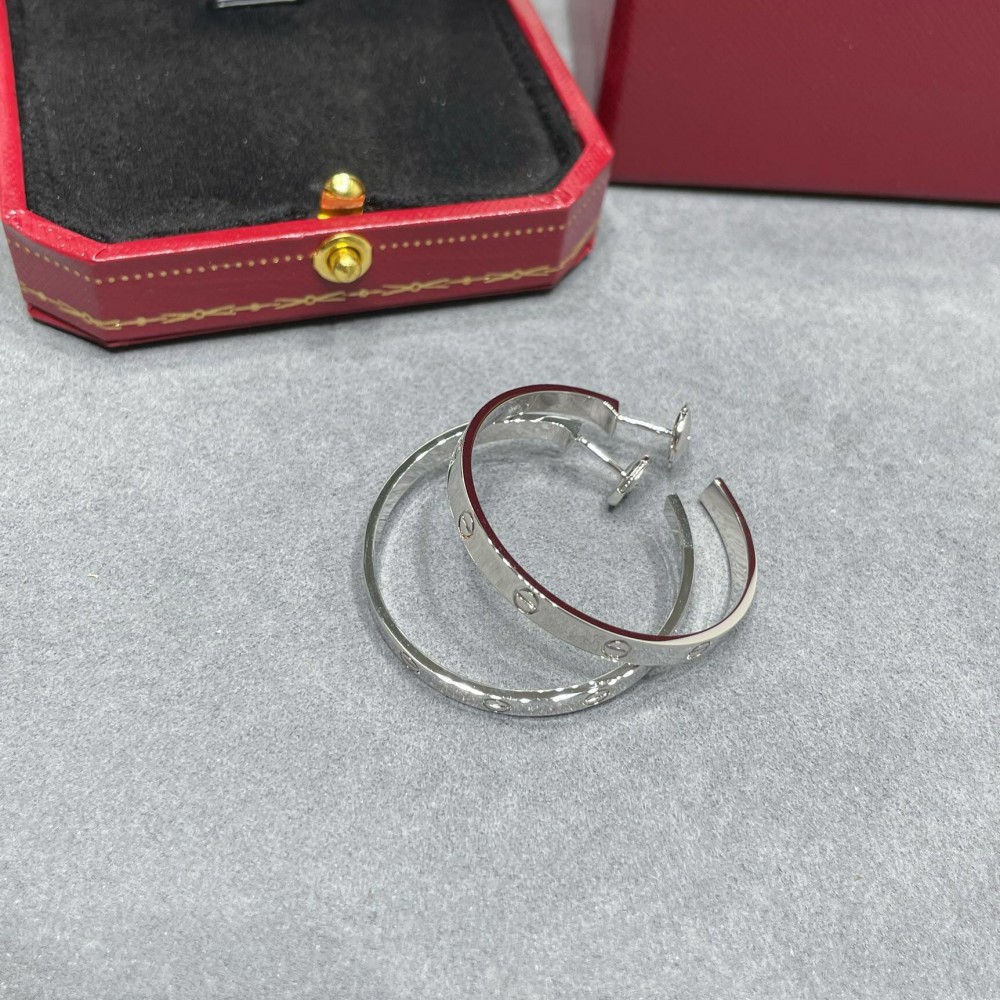Cartier LOVE Hoop Earrings Large Model
