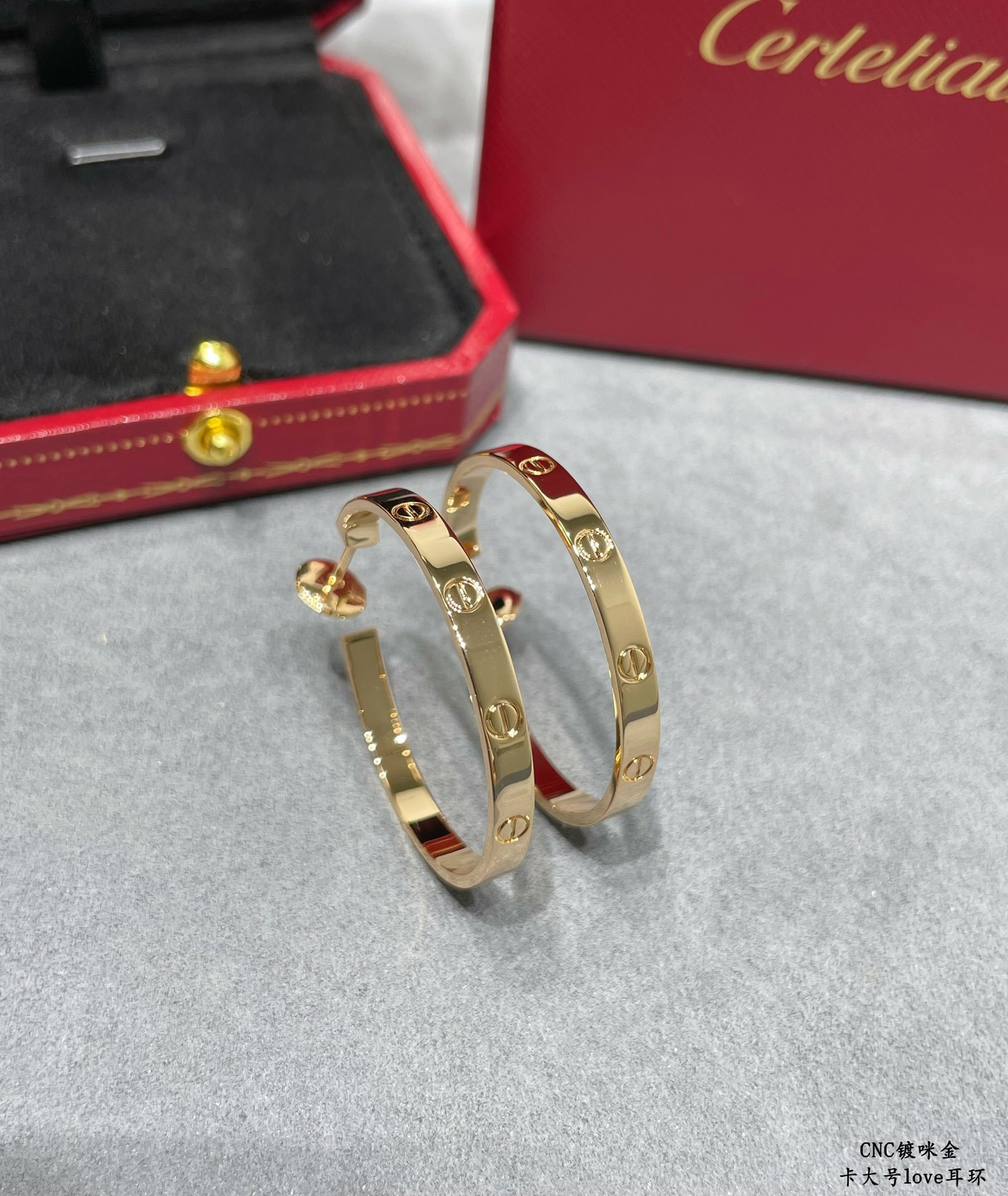 Cartier LOVE Hoop Earrings Large Model