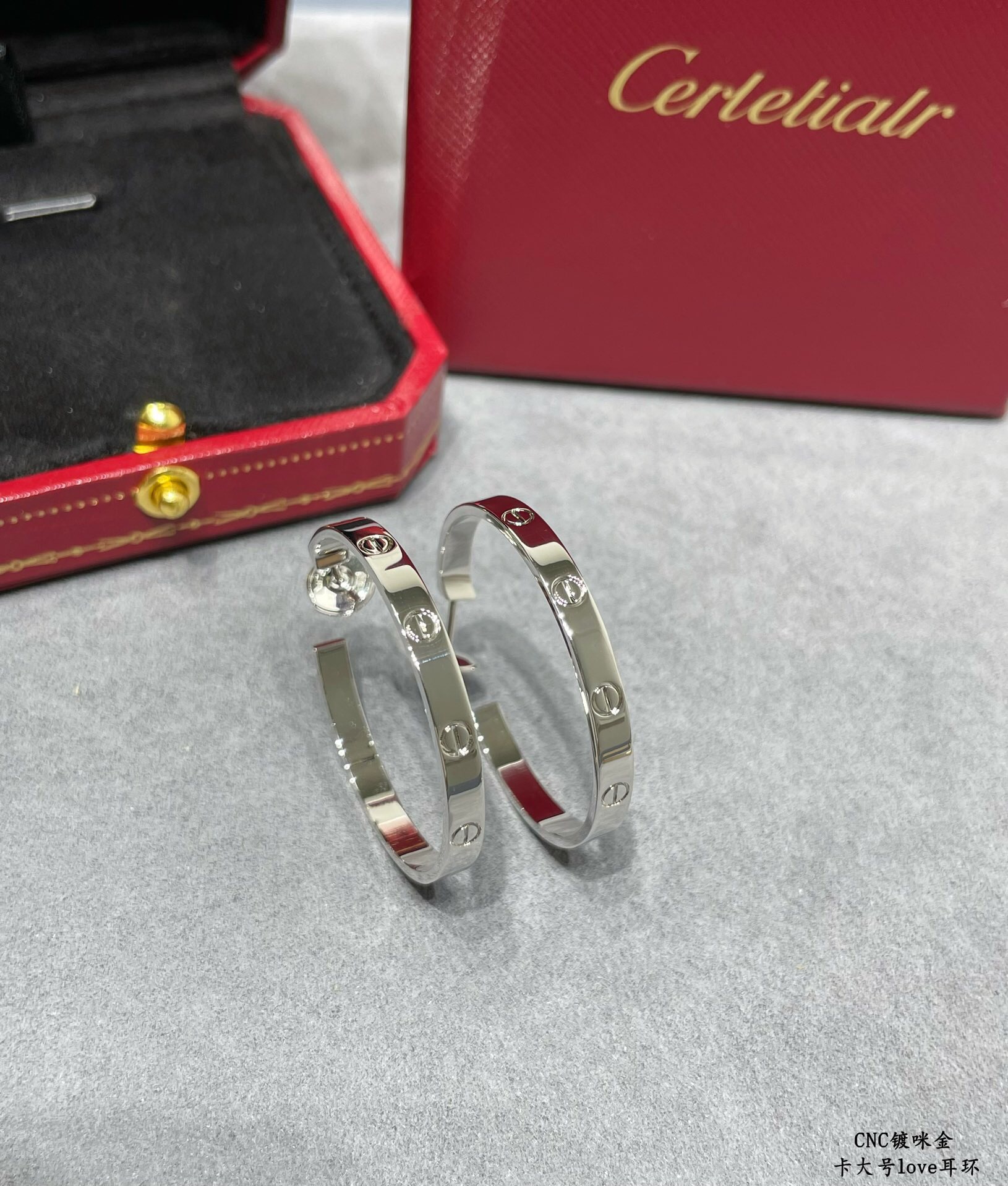 Cartier LOVE Hoop Earrings Large Model