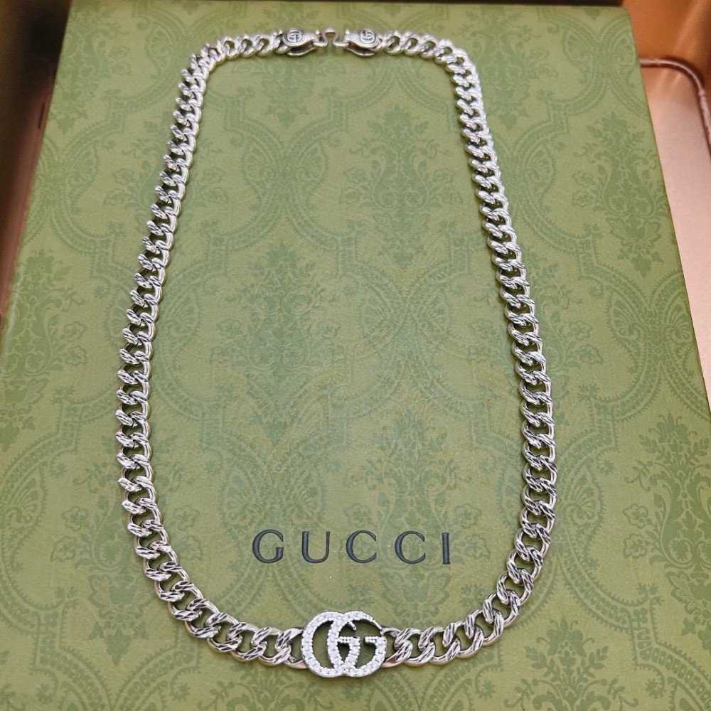 Gucci Interlocking Monogram Station Necklace