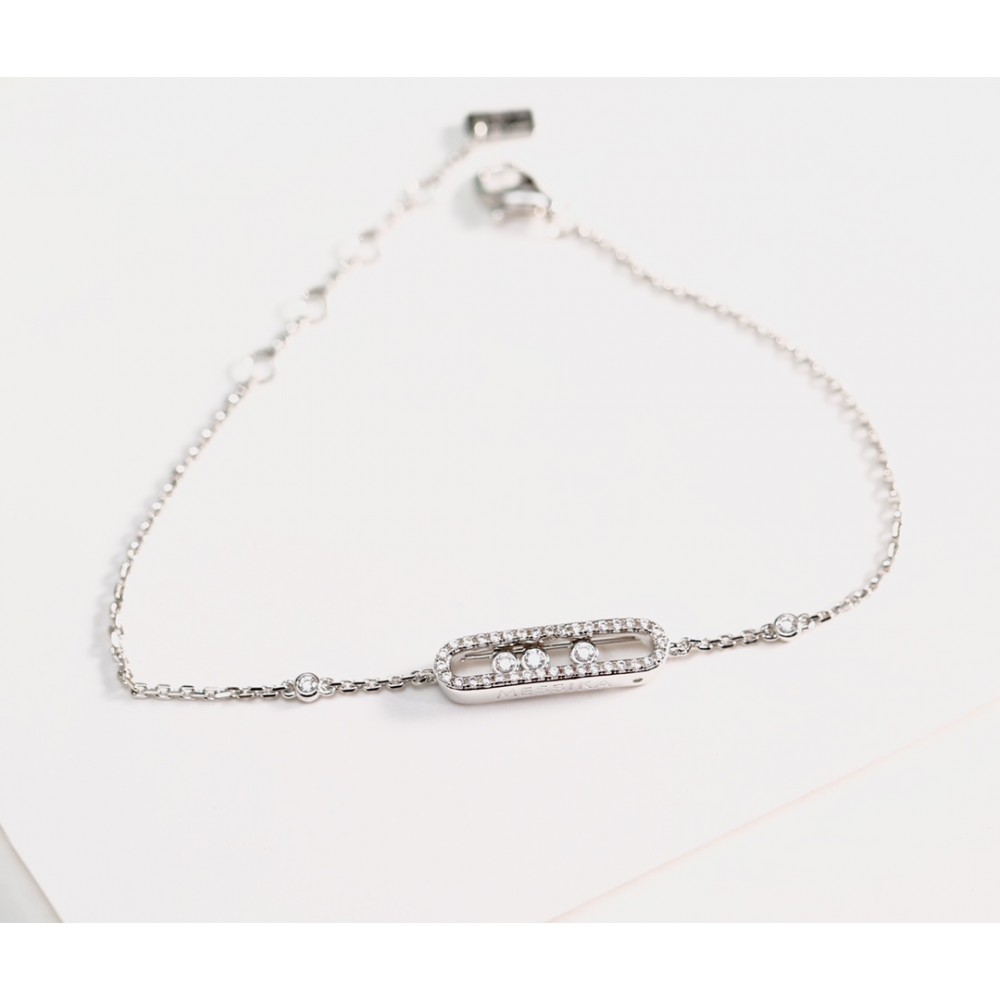 MESSIKA Baby Move Pavé White Gold Diamond Bracelet