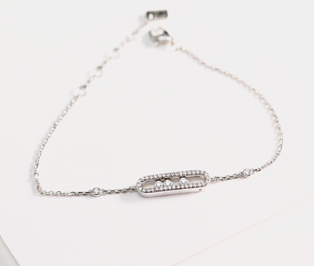 MESSIKA Baby Move Pavé White Gold Diamond Bracelet