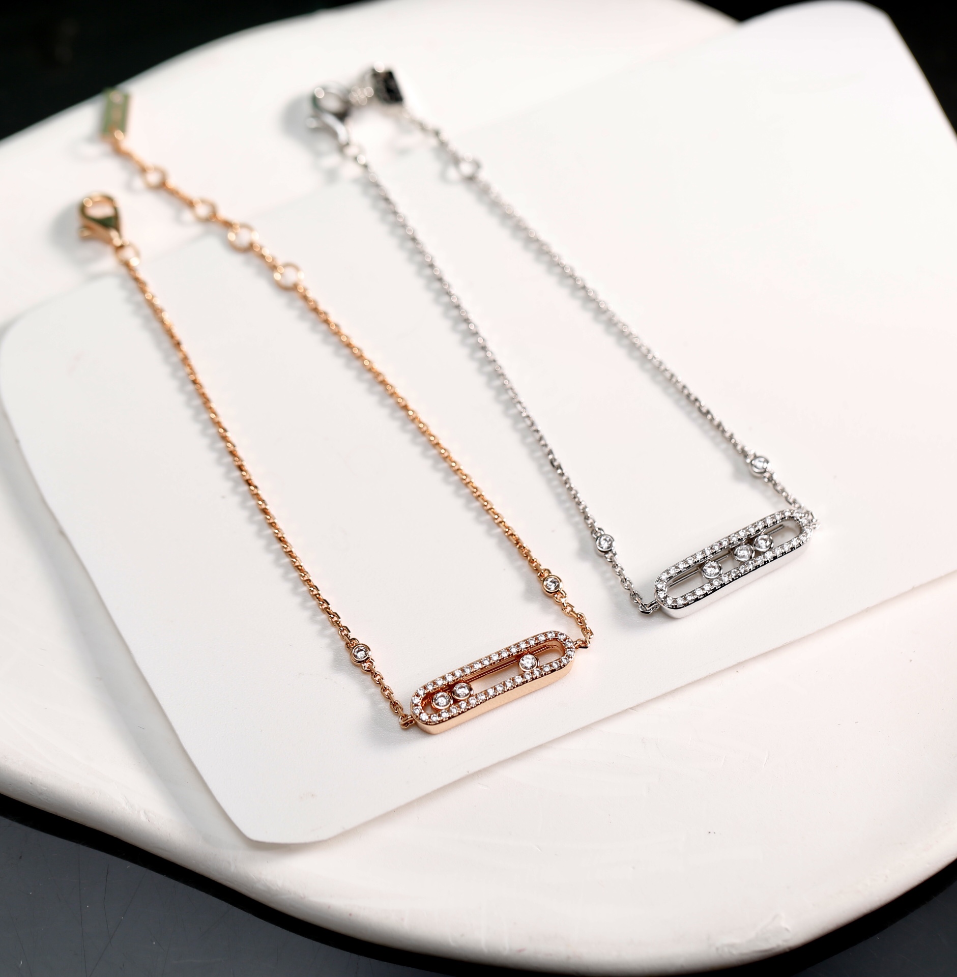 MESSIKA Baby Move Pavé White Gold Diamond Bracelet